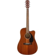 Fender CD-60SCE Solid Top Dreadnought Acoustic-Electric Guitar - All Mahogany w/ Gig Bag