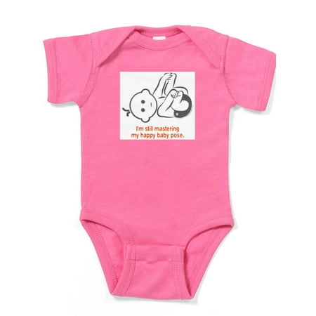 

CafePress - Yoga Happy Baby Infant Bodysuit (Orange) - Cute Infant Bodysuit Baby Romper