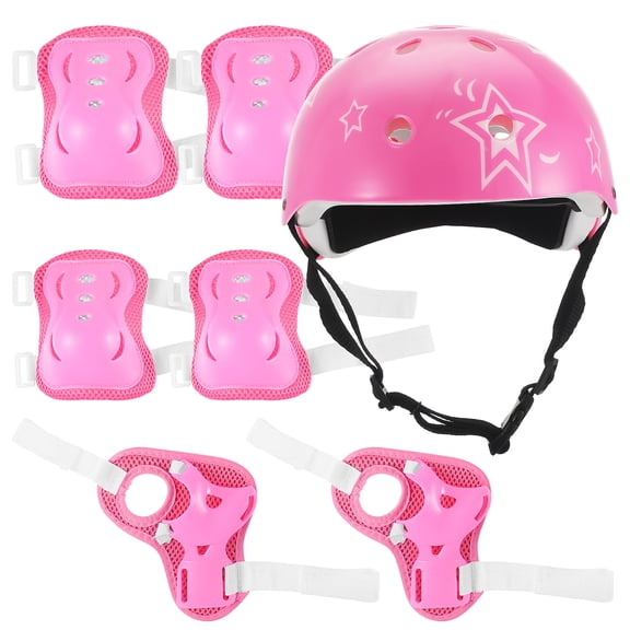Kids Helmet Adjustable with Sports Protective Gear Set Knee Wrist Pads for Toddler Ages 3 to 12 Years Old Boys Girls Cycling Skating Scooter Helmet