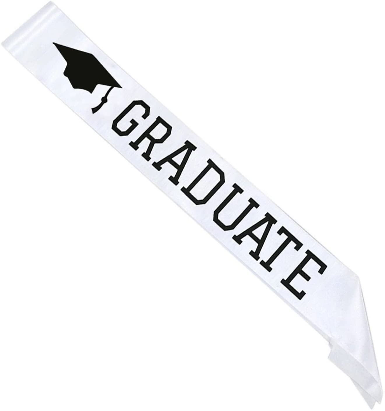 Graduate Sash Graduation Sash Graduation Party Supplies White