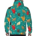 thumbnail image 7 of Daiia Hens And Rooster for Men's Fashion Hoodies & Sweatshirts with Kangaroo Pocket Hooded Sweatshirt Breathable & Moisture Wicking-Small, 7 of 7
