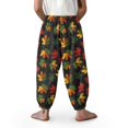thumbnail image 3 of DISNIMO Thanksgiving Maple Leaf Bloomer Harem Pants Boys Baggy Sweatpants Size 3-7 Harem Bloomers Long Pants Loose Trousers for Boys Harem Pants Dance Pants Kids Elastic Waist Pants High Waist, 3 of 7