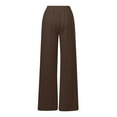 thumbnail image 6 of SNKSDGM Women's Plus Sweatpants Women Baggy Low Rise Womens Sweatpants Tall Length Women's Casual Solid Color Lace up Straight Leg Sports Slacks2, 6 of 6