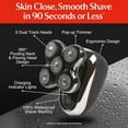 thumbnail image 3 of Remington Balder Boss XR7120 Electric Head Shaver, Cordless Wet/Dry Razor with Dual Track Blades, 3 of 8