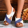 thumbnail image 2 of Wedge Platform Backstrap Sandal for Women 2025 Fashion Casual Arch Support Mid Heel Dress Sandals, 2 of 6