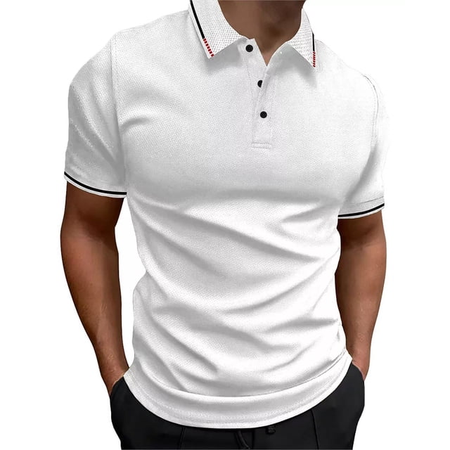 Playera De Hombre Solapa Camisa Polo Tenis Deportivo Casual