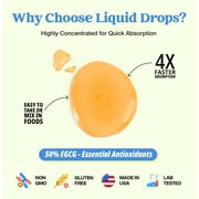 Drops of Nature Green Tea Extract 1000mg Drops for Antioxidant Boost, Pineapple Flavor, 2 fl oz