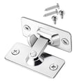 thumbnail image 4 of Wisewang Lock House Accessories for Windows House Doors Security Door Locks Gate Latches Exquisite Smooth Latching Bolts Silver 44x19mm 1Set, 4 of 6