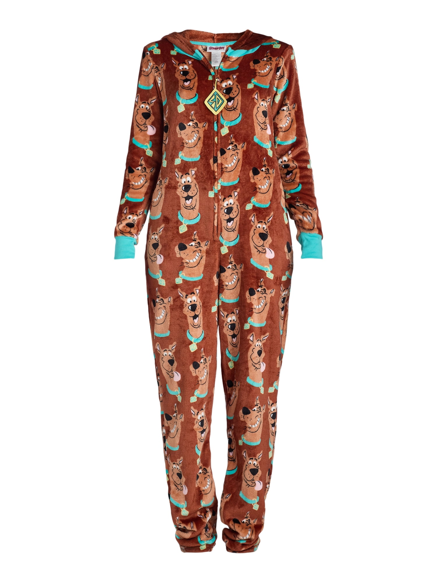 Scooby-Doo Women’s Union Suit with Hood, Sizes XS-3X