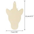 thumbnail image 4 of 10pcs Unicorns Wooden Plaques Unfinished Hanging Wood Slices with Hole DIY Painting Ornaments Craft Christmas Holiday Decor, 4 of 7