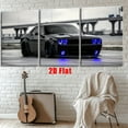 thumbnail image 2 of 2D Flat, 2D/Flat, 3pcs/set, canvas paintings-frameless, black car with blue lights on it, Posters and prints, living room, office decor, wall art, Bedroom, School, cafe, abstract, home decoration, p, 2 of 4