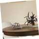thumbnail image 4 of Cenicero para fumar Cenicero de cerámica para el hogar Estatua de toro Contenedor de metal con tapa Soporte para cenicero de metal Contenedor de ceniza Animal Aleación de zinc 20 * 9 * 13 CM Bronce, 4 of 5