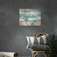 thumbnail image 2 of Beach Sea Turtle Bathroom Wall Art Ocean Turtle Pictures Wall Decor Coastal Nautical Seascape Canvas Painting Love Artwork Home Decoration for Bedroom Office Framed 16"x12", 2 of 6