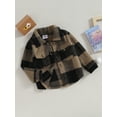 thumbnail image 3 of Bagilaanoe Toddler Baby Boy Autumn Jacket Plaid Long Sleeve Flannel Shirt Shacket with Pockets 12M 18M 24M 3T 4T 5T Kids Fall Casual Outwear, 3 of 9