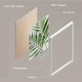 thumbnail image 4 of PixonSign Set of 4 Framed Wall Art, Tropical Green Island Palm Leaf Poster, Nature Wilderness Wall Decor Prints, Botanical Floral Wall Décor, Modern Landscape Artwork for Farmhouse - 11"x14" White, 4 of 5