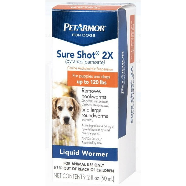 PetArmor PetArmor Sure Shot 2X Liquid DeWormer for Puppies and Dogs up
