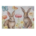 thumbnail image 2 of Awypu Rabbits Butterfly Flowers Wooden Jigsaw Puzzle Gift for Family Friends 300 PCS, 2 of 4