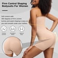 thumbnail image 6 of Women's Strapless Shapewear Tummy Tuck Bodysuit, Removable Camisole Corset - Colour, 6 of 7