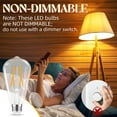 thumbnail image 4 of Bombilla LED GVvooHome E26, 6 W, 600 lm, 2700 K, paquete de 12 unidades, vintage ST58, 4 of 7
