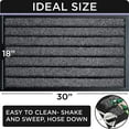 thumbnail image 4 of Extra Durable Door Mat 30x18 - Outdoor Mat - Welcome Mats Outdoor- Heavy Duty Front Door Mat - Entryway Rug - Gray Welcome Mat, 4 of 7