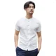 thumbnail image 1 of Camisa Hombre Cuello Mao Manga Corta Botón Chino - Bruce Lee, 1 of 8