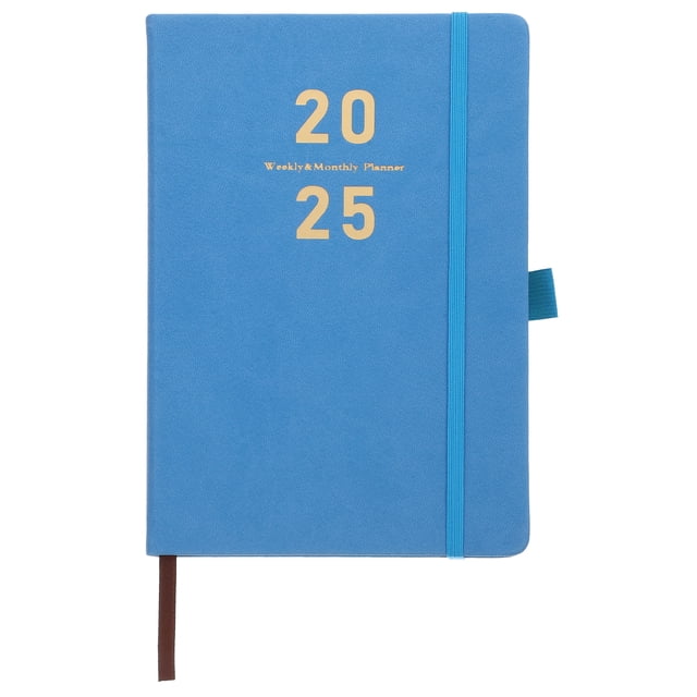 Shisuyan College Student Planner Pu Leather Rectangular For Office Work 1Set 8.45x5.70x0.79in
