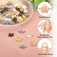 thumbnail image 3 of Uxcell 50 Pcs Charm de Abeja de Aleación, Oro Rosa, 0.6 x 0.8 Pulgadas, 3 of 3