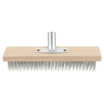 VORCOOL 1Pcs Wire Brush Head Floor Scrubber For Outdoor Cleaning 11.99X4.13X2.36In