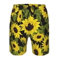 thumbnail image 4 of Naloa Sunflowers In Vintage Men's Beach Shorts, Surfing shorts, Swim trunks, Quick Dry Swim Trunks for Surfing Beach Fun - X-Large, 4 of 9