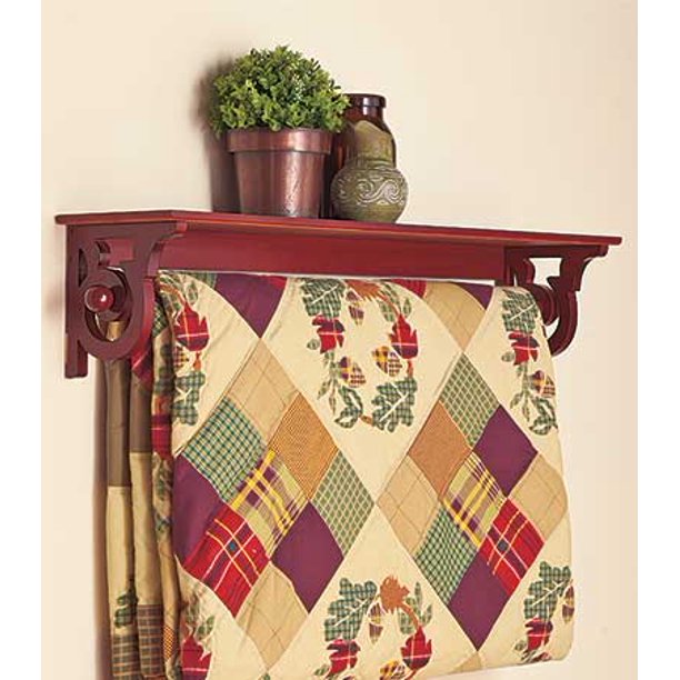 The Lakeside Collection Deluxe Quilt Rack with Shelf