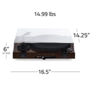 Fluance RT82 Reference High Fidelity Vinyl Turntable Record Player with Ortofon OM10 Cartridge, Speed Control Motor, High Mass MDF Wood Plinth, Vibration Isolation Feet - Walnut