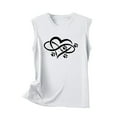 thumbnail image 4 of ZyeKqe Tank Top for Women Sleeveless Crewneck T Shirts Graphic Print Going out Tops Summer Casual Loose Basic Shirts, 4 of 5
