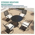 thumbnail image 5 of Mondawe 40 Inches Steel Outdoor Dining Table, Black, 5 of 8