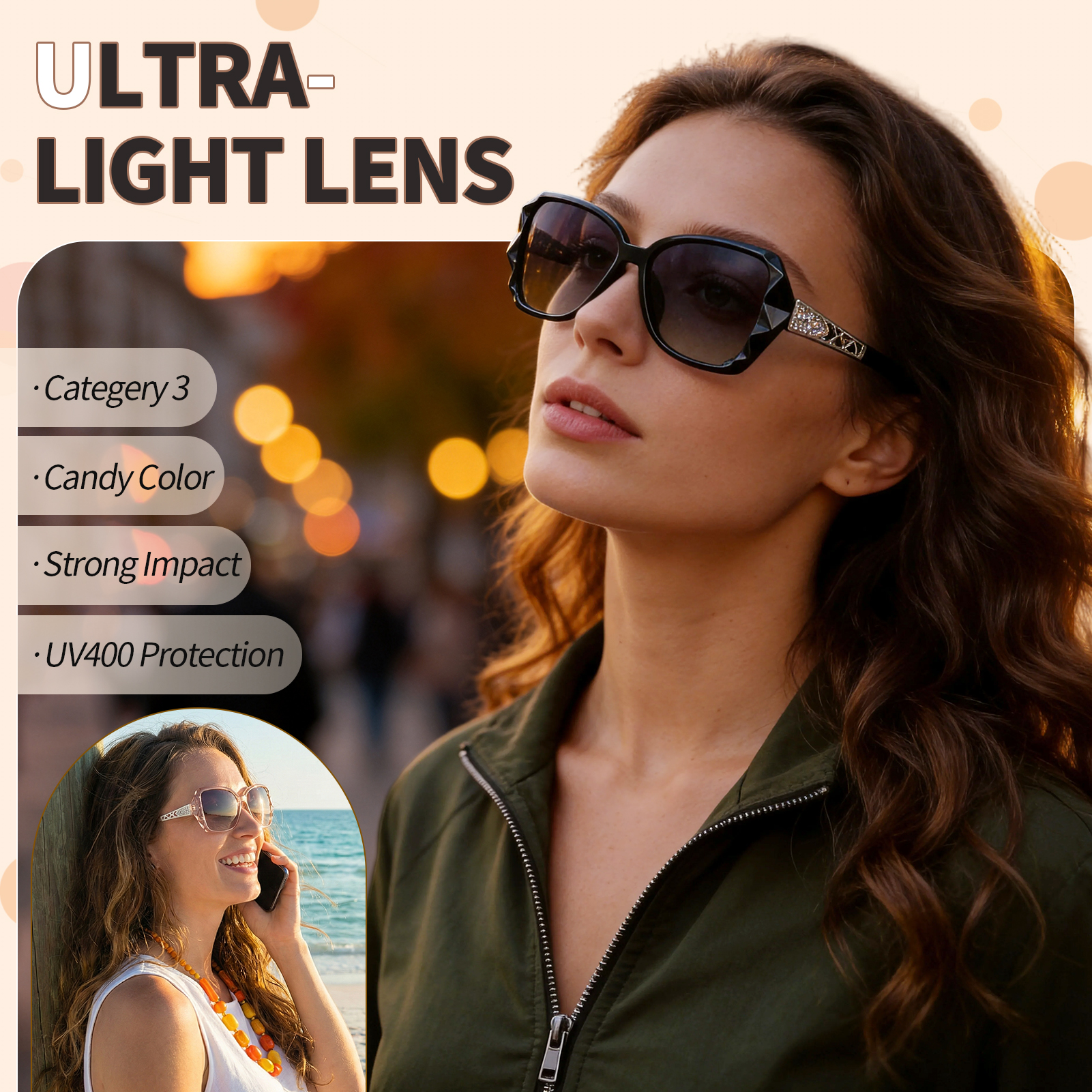 Bocaoying 4-Pack Polarized Oversized Sunglasses photo 4