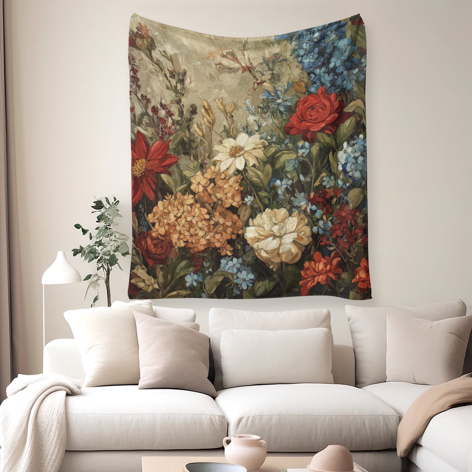 Spring Summer Flannel Throw Blanket 40x50 Inches Fleece Blanket Throw, Soft Lightweight Plush Cozy Blankets for Bed, Sofa, Couch, Travel, Camping
