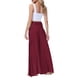 thumbnail image 4 of SAYOO Pantalones de Pierna Ancha para Mujer, Casual, Sueltos, de Color sólido, Cintura Fruncida, Vendaje, Cintura Elástica, Pantalones Femeninos SAYOO  Moda, 4 of 5