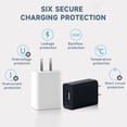 thumbnail image 3 of Fu1997 2 - Pack 5V 2A Fast Charging USB Wall Charger, White, Compatible for Baby Bottle Warmer, iPhone, iPad, Samsung, Android, Kindle, 3 of 7