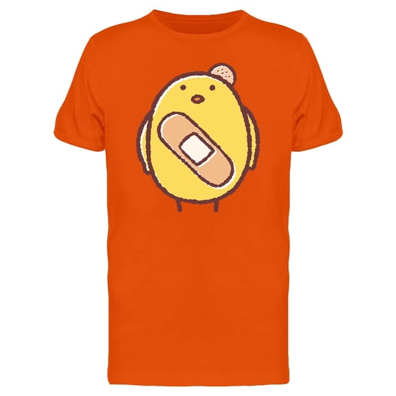 Cute Funny Injured Chick Cartoon Tee Men's -Image by Shutterstock