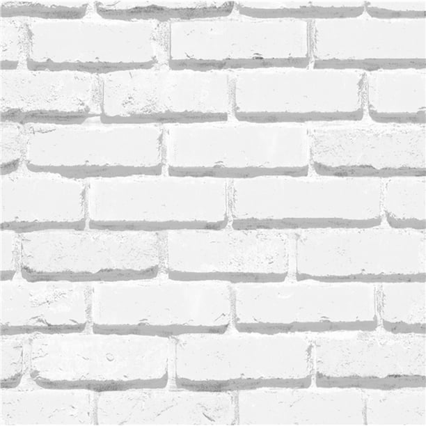 Grace Gardenia G777 3 White Brick Wallpaper Walmart Com Walmart Com