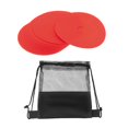 thumbnail image 3 of EHJRE 10x Markers Flat Cones with Storage Bag Multipurpose Field Court Markers Flat Discs for Soccer Sports Training Equipment Red, 3 of 9