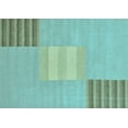 thumbnail image 1 of Ahgly Company Indoor Rectangle Abstract Light Blue Modern Area Rugs, 2' x 4', 1 of 4