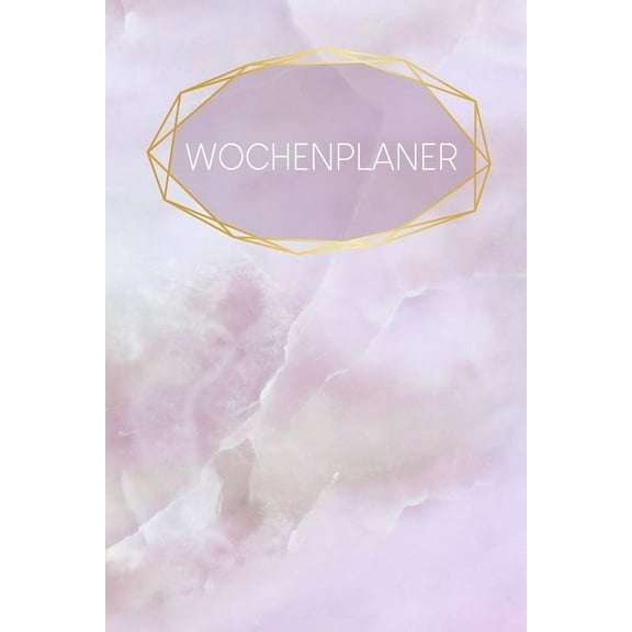 Wochenplaner: Handlicher Terminkalender - Motiv: rosa Quartz (Paperback)