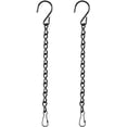 thumbnail image 1 of Paquete de 2 cadenas colgantes para comederos de pájaros, macetas, farolillos y adornos (9.5 pulgadas, negro), 1 of 7