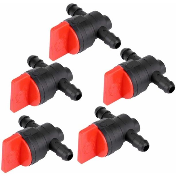 5 piezas de válvula de cierre de sistema de microgoteo, accesorio de grifo, conector de manguera de 1/4 de pulgada de diámetro exterior, herramienta de cierre de combustible de gas de plástico, acceso