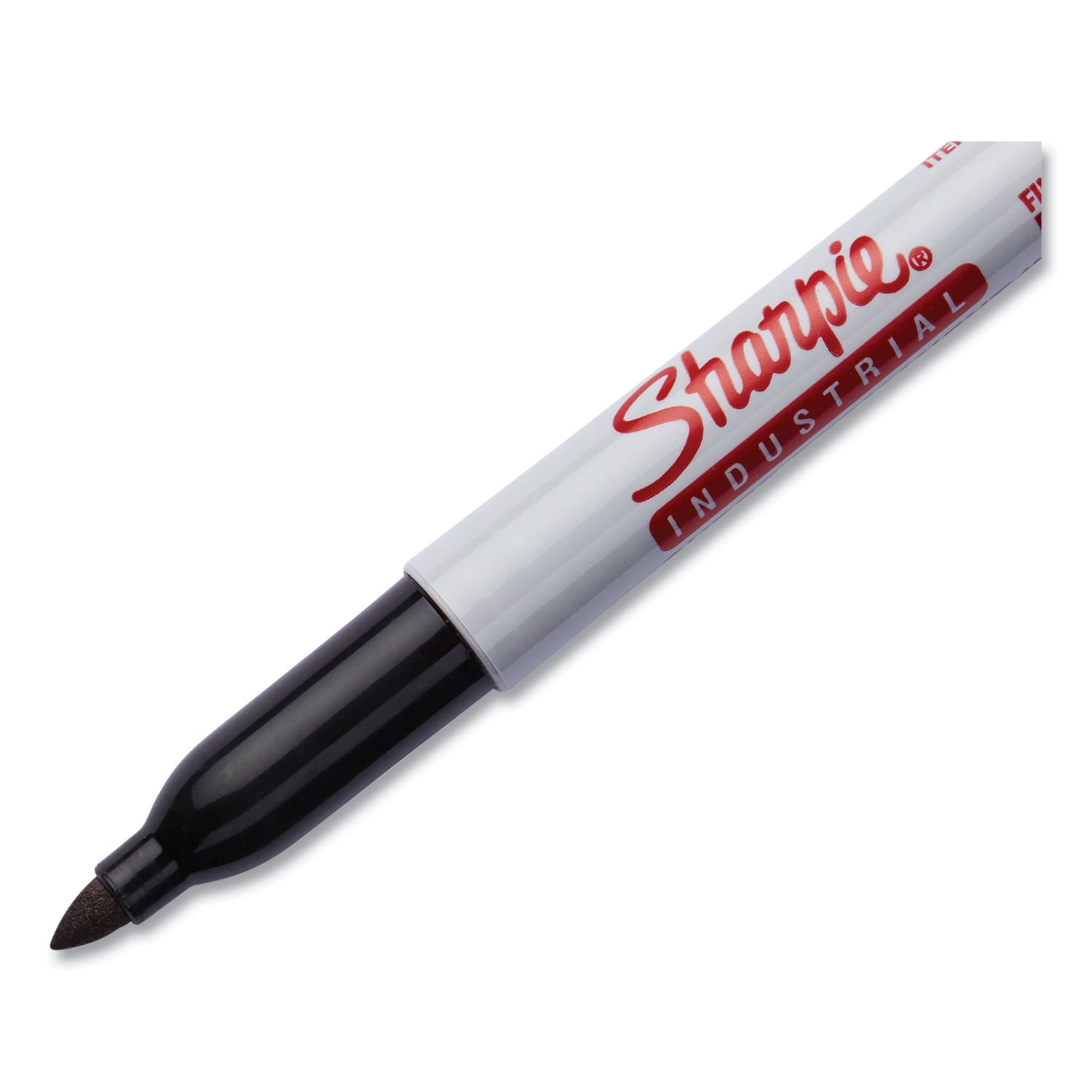1PC Sharpie Industrial Permanent Marker, Fine Bullet Tip, Black, Dozen