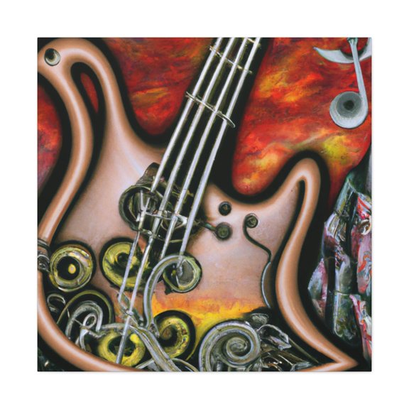 Grooving Musical Strings - Canvas