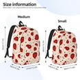 thumbnail image 3 of Hirioo Red Ladybug Canvas Backpack, Durable Travel Backpack with Multiple Compartments,Large Capacity, Backpack for School, Hiking, Work, 3 of 7