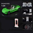 thumbnail image 1 of 1:24 Model Y 3 S SUV Alloy Car Model Diecasts Metal Toy Vehicles Car Model Simulation Sound and Light Collection Childrens Gifts Roadster Green, 1 of 6
