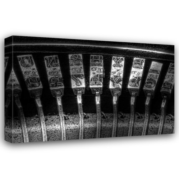 C. Thomas McNemar 44x31 Gallery Wrapped Canvas Wall Art Titled - Typewriter Keys I