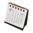 thumbnail image 3 of GOOHOCHY Calendario de escritorio 2026: pequeño calendario mensual de escritorio, planificador diario para oficina y hogar, color negro., 3 of 8